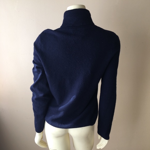 Sold Ralph Lauren Vtg Crest Cashmere Turtleneck - Picture 4 of 8